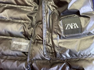Abrigo Plumífero Zara Negro Hombre