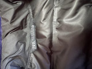 Abrigo Plumífero Zara Negro Hombre