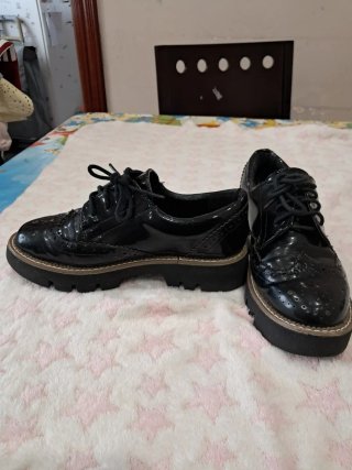 Zapatos charol negros mujer talla 37