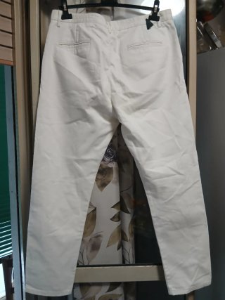 Jeans Alessandrini bianchi strappati tg 50