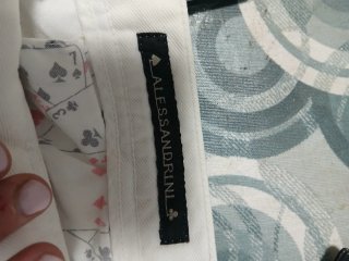 Jeans Alessandrini bianchi strappati tg 50