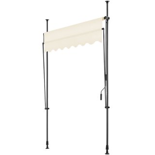 Toldo plegable para balcón 150 x 180 cm, beige