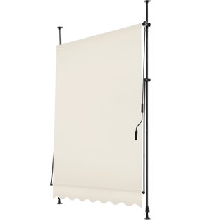 Toldo plegable para balcón 150 x 180 cm, beige