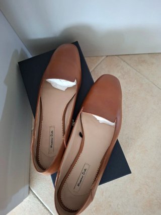 Mocasines Massimo Dutti Marrones Mujer