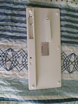 Teclado inalámbrico Sanda Plata/Blanco