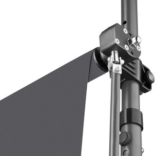 Toldo plegable para balcón 250 x 180 cm, negro/gris