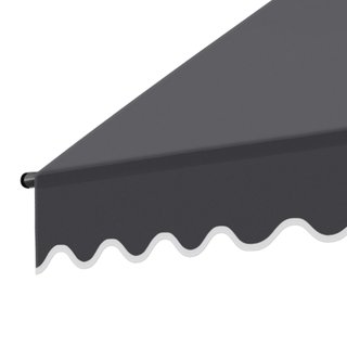 Toldo plegable para balcón 250 x 180 cm, negro/gris