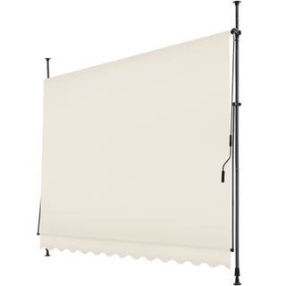 Toldo plegable para balcón 300 x 180 cm, beige