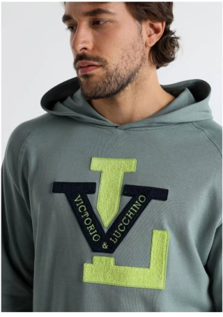 Sudadera Victorio Lucchino Verde y Azul
