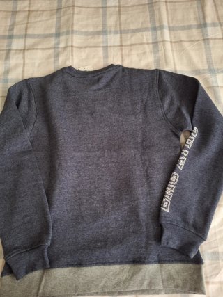 Sudadera azul y gris talla 14