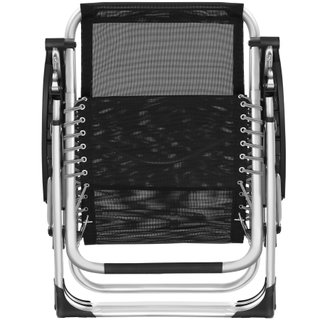 Tumbona plegable, acolchada con soporte, 84 x 168 x 82,5 cm, gris