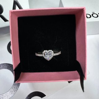 Anillo Pandora Corazón con Circonitas