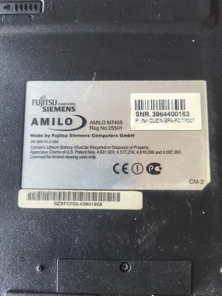 Lote 2 Portátiles Fujitsu Siemens Retro
