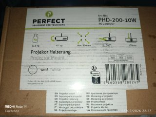 Soporte Techo Proyector PER Blanco
