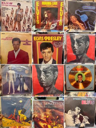 Vinilos Elvis Presley y The Beatles