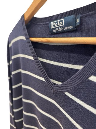 Maglia Polo Ralph Lauren a righe blu XL