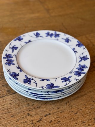 6 Piatti Piatti Vista Alegre Fiori Blu 27,5 cm