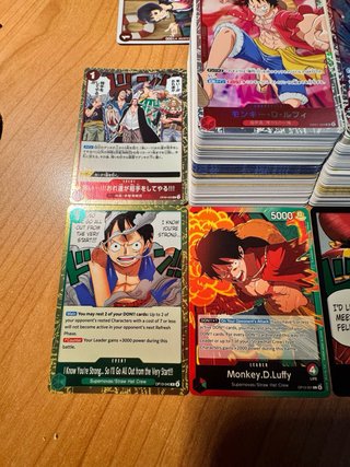 Lote cartas One Piece