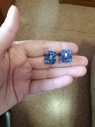 Pendientes Oso Tous, Azul y Plata