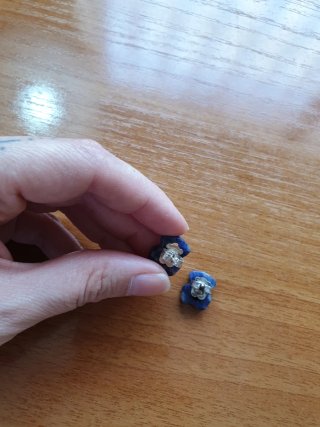 Pendientes Oso Tous, Azul y Plata