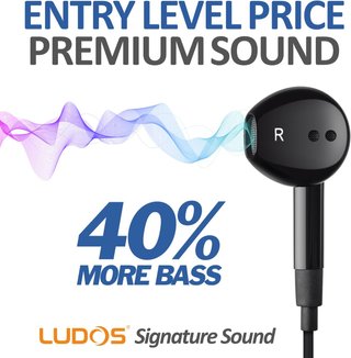 Ludos FEROX auriculares cable graves potentes