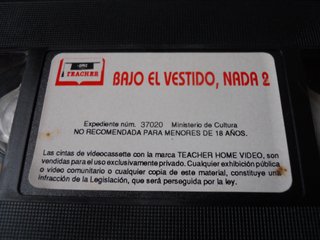 BAJO EL VESTIDO NADA 2,VHS,DARIO PIANA.