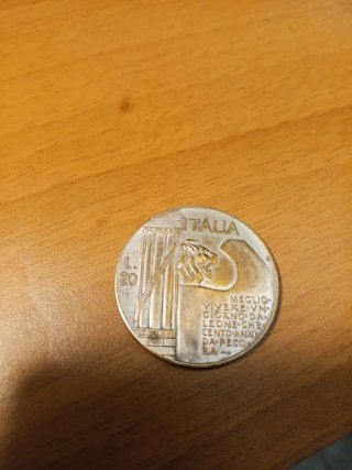 Moneta Medaglia 1945 Mussolini