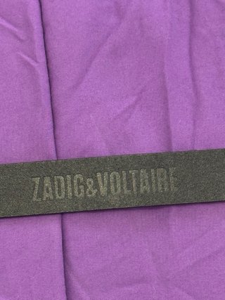 Cinturón Zadig & Voltaire Negro y Plateado