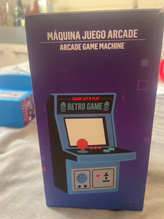 Máquina Retro Game Azul con caja