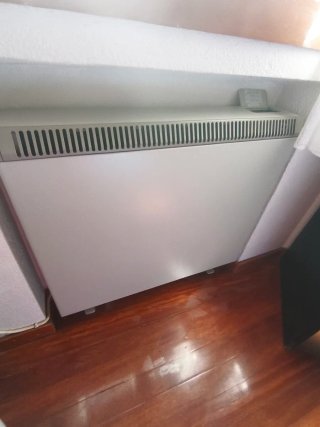 Acumulador eléctrico beige/blanco