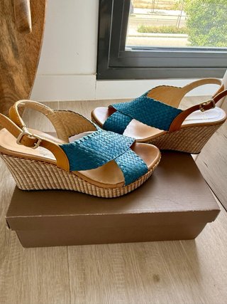Tejus Sandalias Plataforma de piel