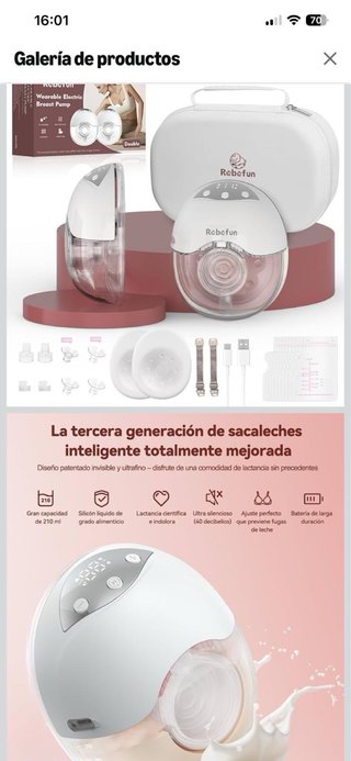 2 Sacaleches Eléctrico manos libres Nuevos