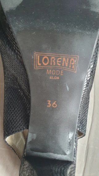 Zapatos de tacón Lorena negro talla 36