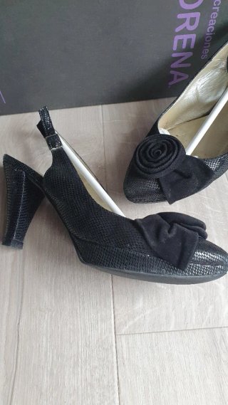 Zapatos de tacón Lorena negro talla 36