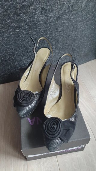 Zapatos de tacón Lorena negro talla 36
