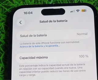iPhone 16 Plus 256 GB Negro bateria al 100%