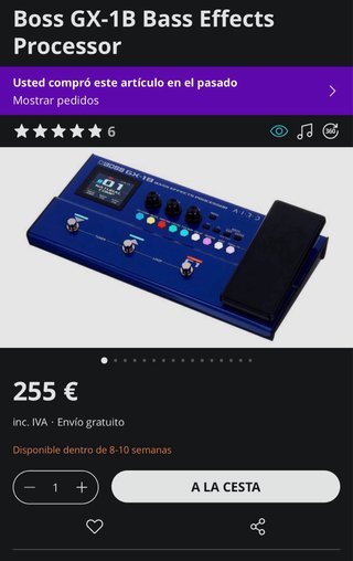 Pedalera Bajo BOSS GX-1B