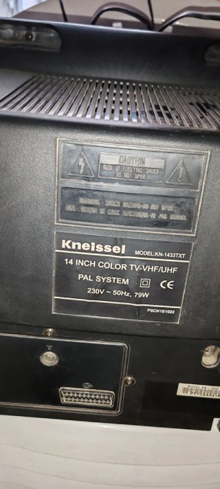 Televisor Knet 14 Negro/Gris
