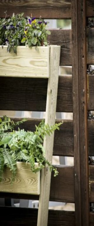 Jardinera vertical Stand Line Floor 4B de madera