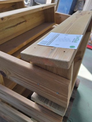 Jardinera vertical Stand Line Floor 4B de madera