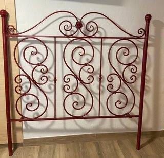 Cabecero forja rojo cama 150cm