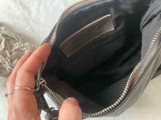 Borsa Reptile's House in pelle intrecciata marrone