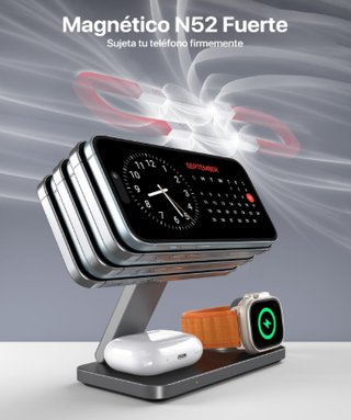 Cargador Inalámbrico 3 en 1 Plegable