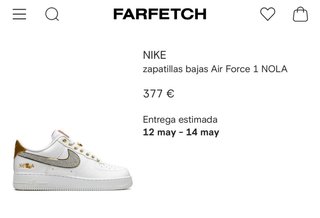 Nike Air Force Nola 504 Oro Blanco