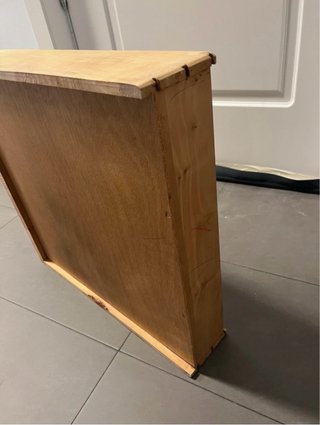 3 cajones de madera antiguos de 50x51x12hcm