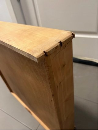 3 cajones de madera antiguos de 50x51x12hcm