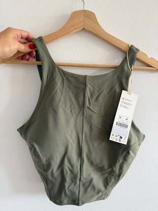 Chaqueta Oysho verde militar nueva