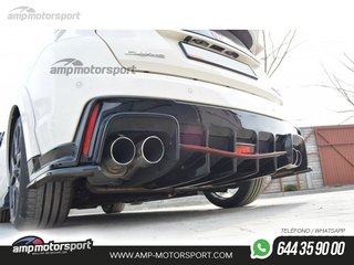 DIFUSOR TRASERO HONDA CIVIC MK9 TYPE R 2015-- LOOK CARBONO