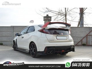 DIFUSOR TRASERO HONDA CIVIC MK9 TYPE R 2015-- LOOK CARBONO