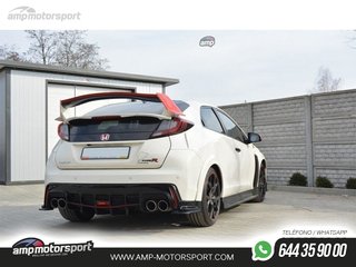 DIFUSOR TRASERO HONDA CIVIC MK9 TYPE R 2015-- LOOK CARBONO